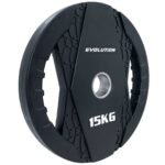 Disco Olimpico Premium encauchetado 15Kg  – EVOLUTION