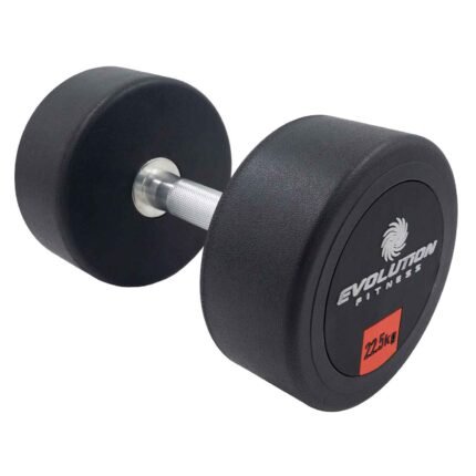 Mancuerna encauchetada Redonda 22.5Kg – EVOLUTION